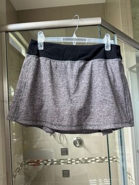Lululemon Run: Pace Rival Skirt heather grey-size 8
